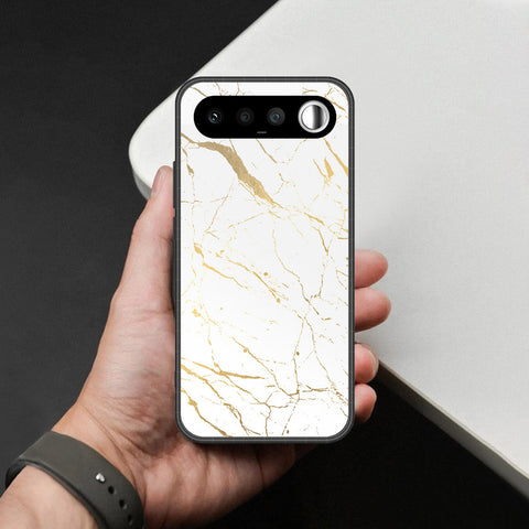 Realme 16 Cover - White Marble Series 2 - HQ Ultra Shine Premium Infinity Glass Soft Silicon Borders Case