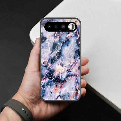 Realme 16 Cover - White Marble Series 2 - HQ Ultra Shine Premium Infinity Glass Soft Silicon Borders Case