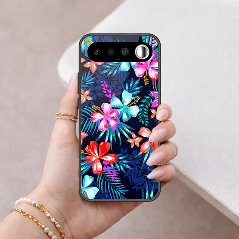 Realme 16 Cover - Floral Series - HQ Ultra Shine Premium Infinity Glass Soft Silicon Borders Case