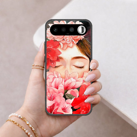 Realme 16 Cover - Floral Series - HQ Ultra Shine Premium Infinity Glass Soft Silicon Borders Case