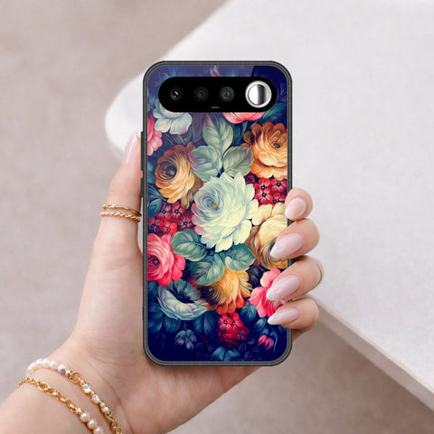 Realme 16 Cover - Floral Series 2 - HQ Ultra Shine Premium Infinity Glass Soft Silicon Borders Case