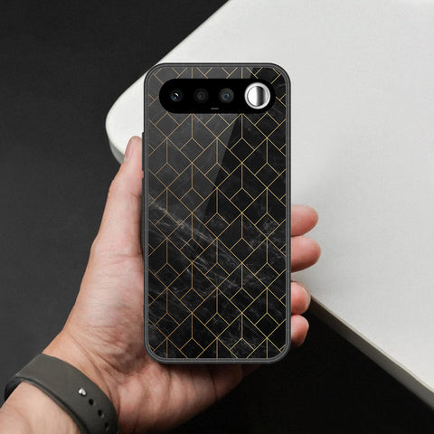 Realme 16 Cover - Black Marble Series - HQ Ultra Shine Premium Infinity Glass Soft Silicon Borders Case