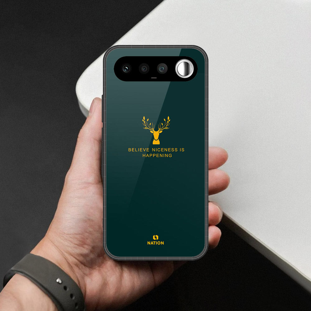 Realme 16 Cover - Nice Series - HQ Ultra Shine Premium Infinity Glass Soft Silicon Borders Case