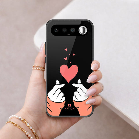 Realme 16 Cover - Onation Heart Series - HQ Ultra Shine Premium Infinity Glass Soft Silicon Borders Case