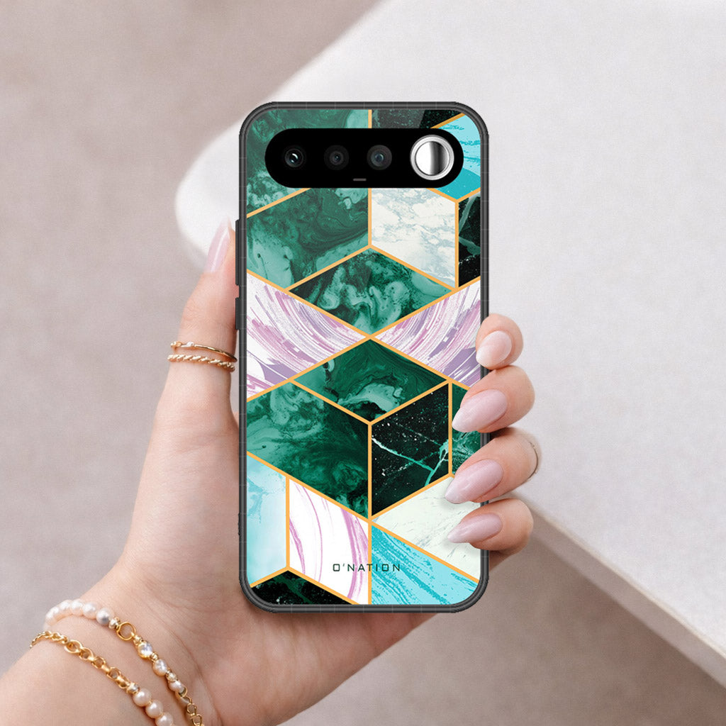 Realme 16 Cover - O'Nation Shades of Marble Series - HQ Ultra Shine Premium Infinity Glass Soft Silicon Borders Case