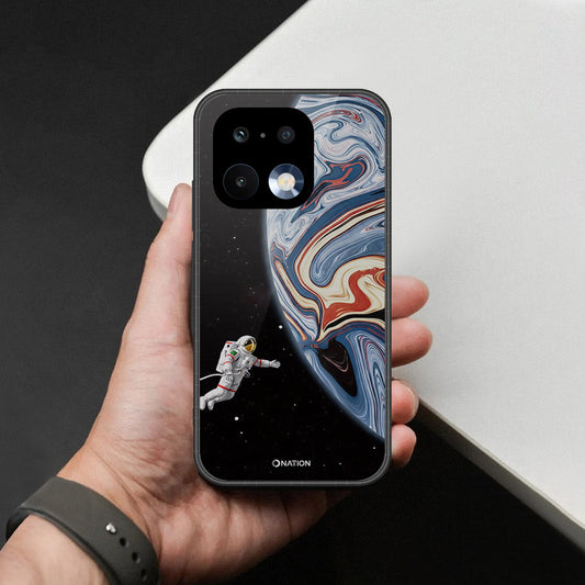 Realme 16 Pro Cover - Cosmic Marble Astronaut Design - HQ Ultra Shine Premium Infinity Glass Soft Silicon Borders Case