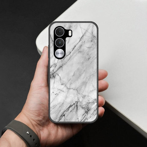 Realme C100i Cover - White Marble Series - HQ Premium Shine Durable Shatterproof Case