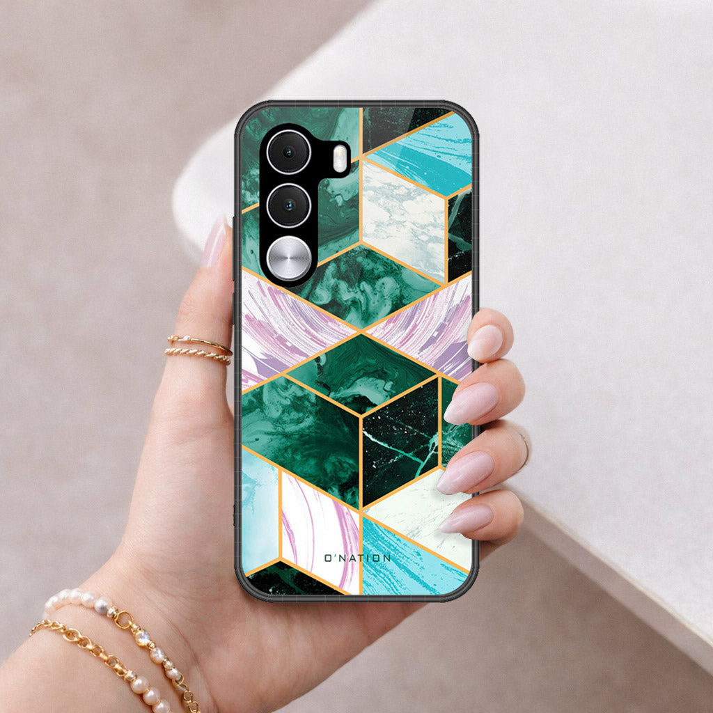 Realme C100i Cover - O'Nation Shades of Marble Series - HQ Premium Shine Durable Shatterproof Case