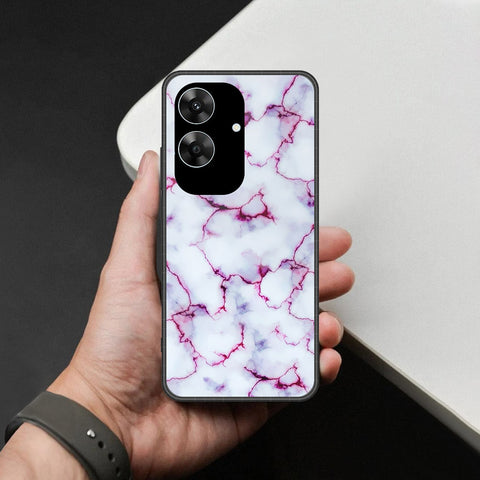 Realme C61 (India) Cover - White Marble Series - HQ Premium Shine Durable Shatterproof Case