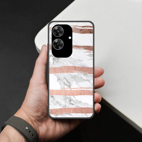 Realme C61 (India) Cover - White Marble Series - HQ Premium Shine Durable Shatterproof Case