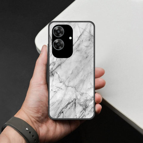 Realme C61 (India) Cover - White Marble Series - HQ Premium Shine Durable Shatterproof Case