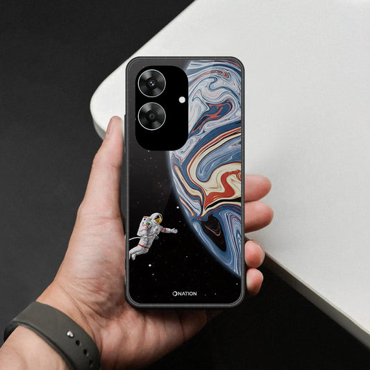 Realme Note 60 Cover - Cosmic Marble Astronaut Design - HQ Premium Shine Durable Shatterproof Case