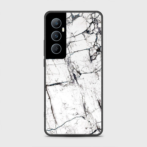 Realme C65 Cover- White Marble Series 2 - HQ Premium Shine Durable Shatterproof Case
