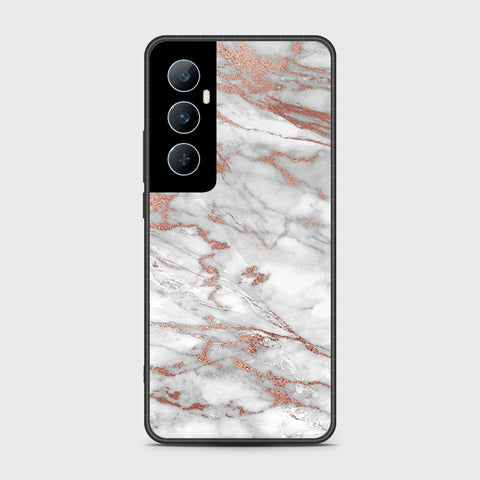 Realme C65 Cover- White Marble Series 2 - HQ Premium Shine Durable Shatterproof Case