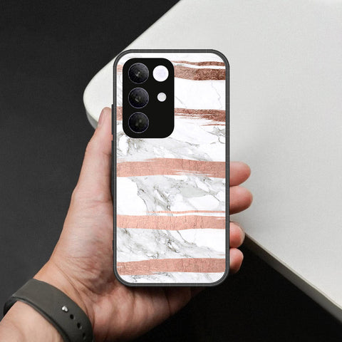 Realme C85 Cover - White Marble Series - HQ Premium Shine Durable Shatterproof Case