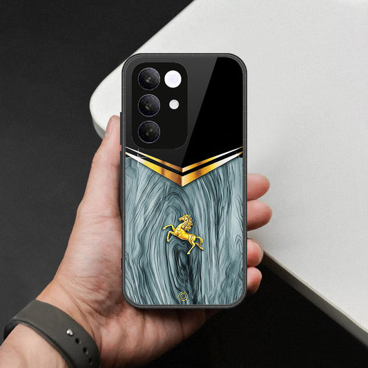 Realme C85 Cover - Majestic Royal V Design - HQ Premium Shine Durable Shatterproof Case