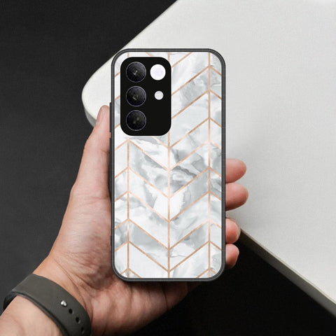 Realme C85 Cover - White Marble Series 2 - HQ Premium Shine Durable Shatterproof Case
