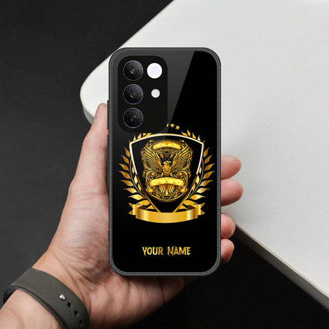 Realme C85 Pro- Gold Series -HQ Ultra Shine Premium Infinity Glass Soft Silicon Borders Case