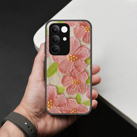 Realme C85 Pro Cover - Floral Series - Design 9 - Pink & Green - HQ Ultra Shine Premium Infinity Glass Soft Silicon Borders Case
