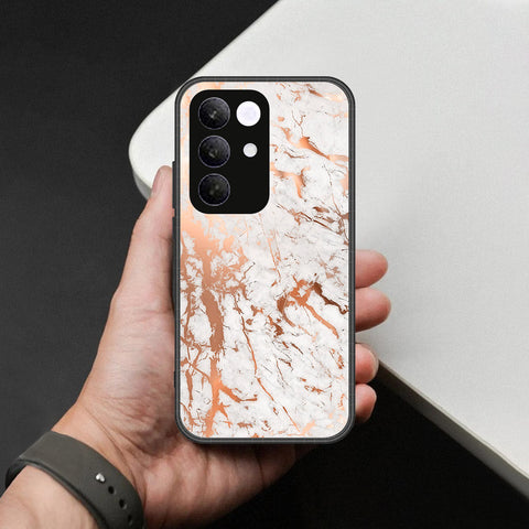 Realme C85 Pro- White Marble Series 2 -HQ Ultra Shine Premium Infinity Glass Soft Silicon Borders Case