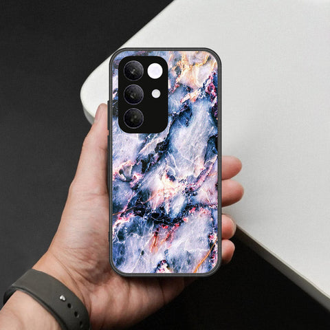 Realme C85 Pro- White Marble Series 2 -HQ Ultra Shine Premium Infinity Glass Soft Silicon Borders Case