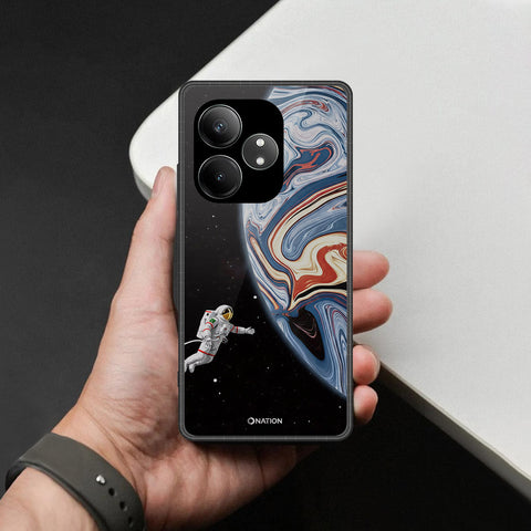Realme GT 6T Cover - Cosmic Marble Astronaut Design - HQ Premium Shine Durable Shatterproof Case