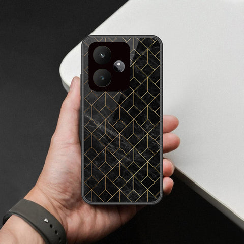 Realme GT 7T - Black Marble Series - HQ Premium Shine Durable Shatterproof Case