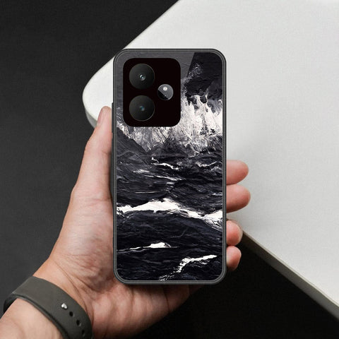 Realme GT 7T - Black Marble Series - HQ Premium Shine Durable Shatterproof Case