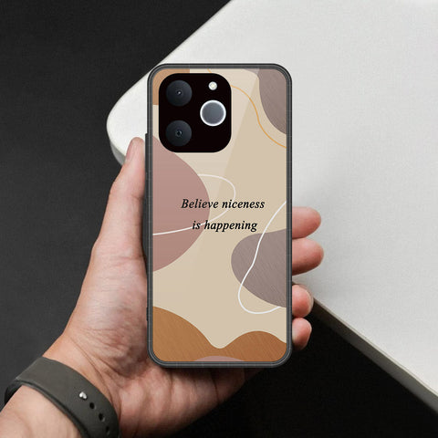 Realme Note 70 - Happy Series - HQ Ultra Shine Premium Infinity Glass Soft Silicon Borders Case