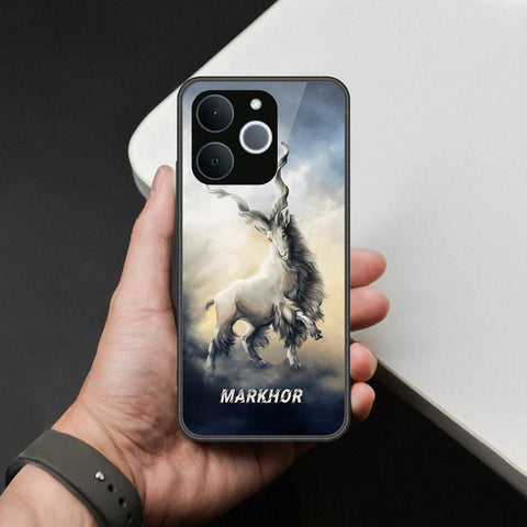 Realme Narzo 80 Lite Cover - Markhor Series - HQ Ultra Shine Premium Infinity Glass Soft Silicon Borders Case
