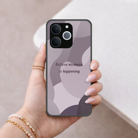 Realme Narzo 80 Lite Cover - Happy Series - HQ Ultra Shine Premium Infinity Glass Soft Silicon Borders Case