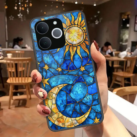 Realme Note 70 Cover - Celestial Starry Universe Series - HQ Ultra Shine Premium Infinity Glass Soft Silicon Borders Case