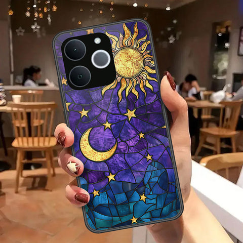 Realme Note 70 Cover - Celestial Starry Universe Series - HQ Ultra Shine Premium Infinity Glass Soft Silicon Borders Case