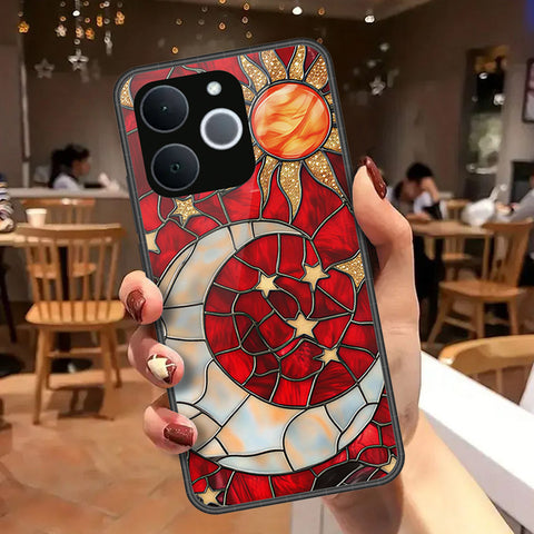 Realme Note 70 Cover - Celestial Starry Universe Series - HQ Ultra Shine Premium Infinity Glass Soft Silicon Borders Case