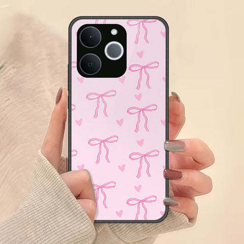 Realme Note 70 Cover - Onation Bow Series - HQ Ultra Shine Premium Infinity Glass Soft Silicon Borders Case