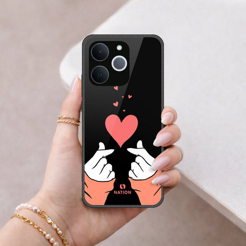 Realme Note 70T Cover - Onation Heart Series - HQ Ultra Shine Premium Infinity Glass Soft Silicon Borders Case
