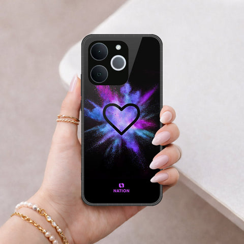 Realme Note 70T Cover - Onation Heart Series - HQ Ultra Shine Premium Infinity Glass Soft Silicon Borders Case