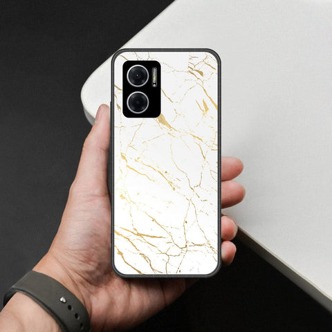 Xiaomi Redmi 10 5G Cover - White Marble Series 2 - HQ Premium Shine Durable Shatterproof Case