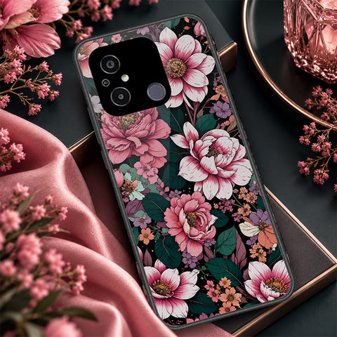 Xiaomi Redmi 11A Cover - ONation Botancial Bloom Series - HQ Premium Shine Durable Shatterproof Case