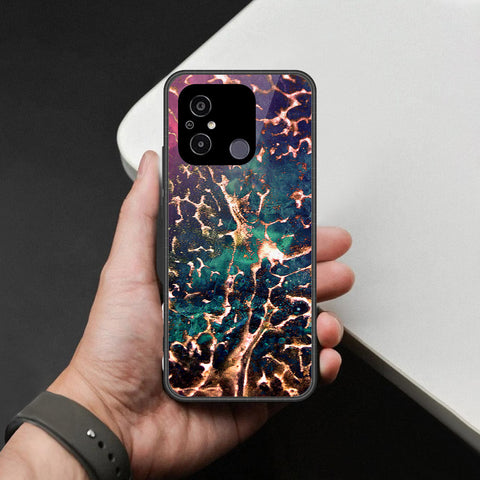 Xiaomi Redmi 11A Cover - Colorful Marble Series - HQ Premium Shine Durable Shatterproof Case