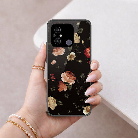 Xiaomi Redmi 11A Cover - Floral Series 2 - HQ Premium Shine Durable Shatterproof Case