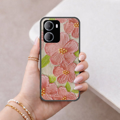 Xiaomi Redmi 15a Cover - Floral Series - Design 9 - Pink & Green - HQ Premium Shine Durable Shatterproof Case