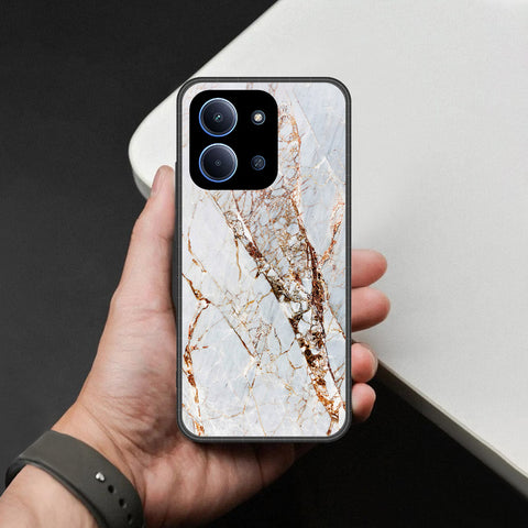 Xiaomi Redmi 15C 5G   Cover - White Marble Series - HQ Premium Shine Durable Shatterproof Case