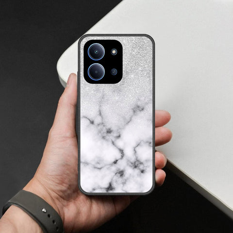 Xiaomi Redmi 15C 5G   Cover - White Marble Series - HQ Premium Shine Durable Shatterproof Case