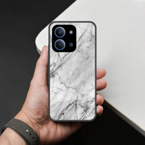 Xiaomi Redmi 15C 5G   Cover - White Marble Series - HQ Premium Shine Durable Shatterproof Case