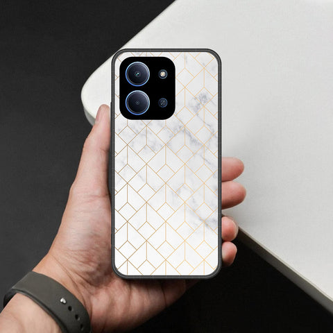Xiaomi Redmi 15C 5G   Cover - White Marble Series 2 - HQ Premium Shine Durable Shatterproof Case