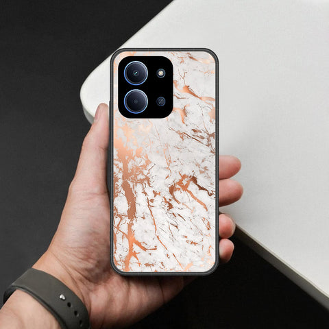 Xiaomi Redmi 15C 5G   Cover - White Marble Series 2 - HQ Premium Shine Durable Shatterproof Case