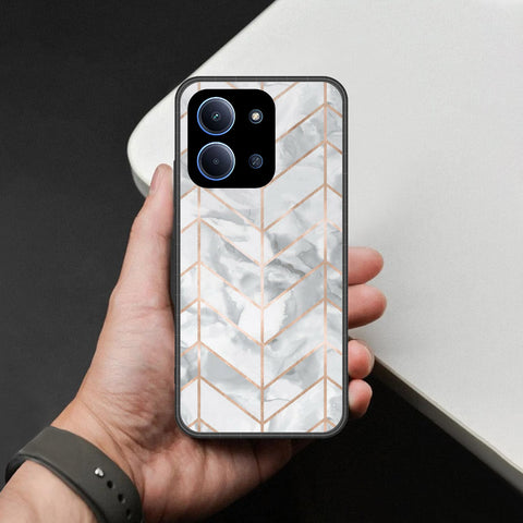 Xiaomi Redmi 15C 5G   Cover - White Marble Series 2 - HQ Premium Shine Durable Shatterproof Case