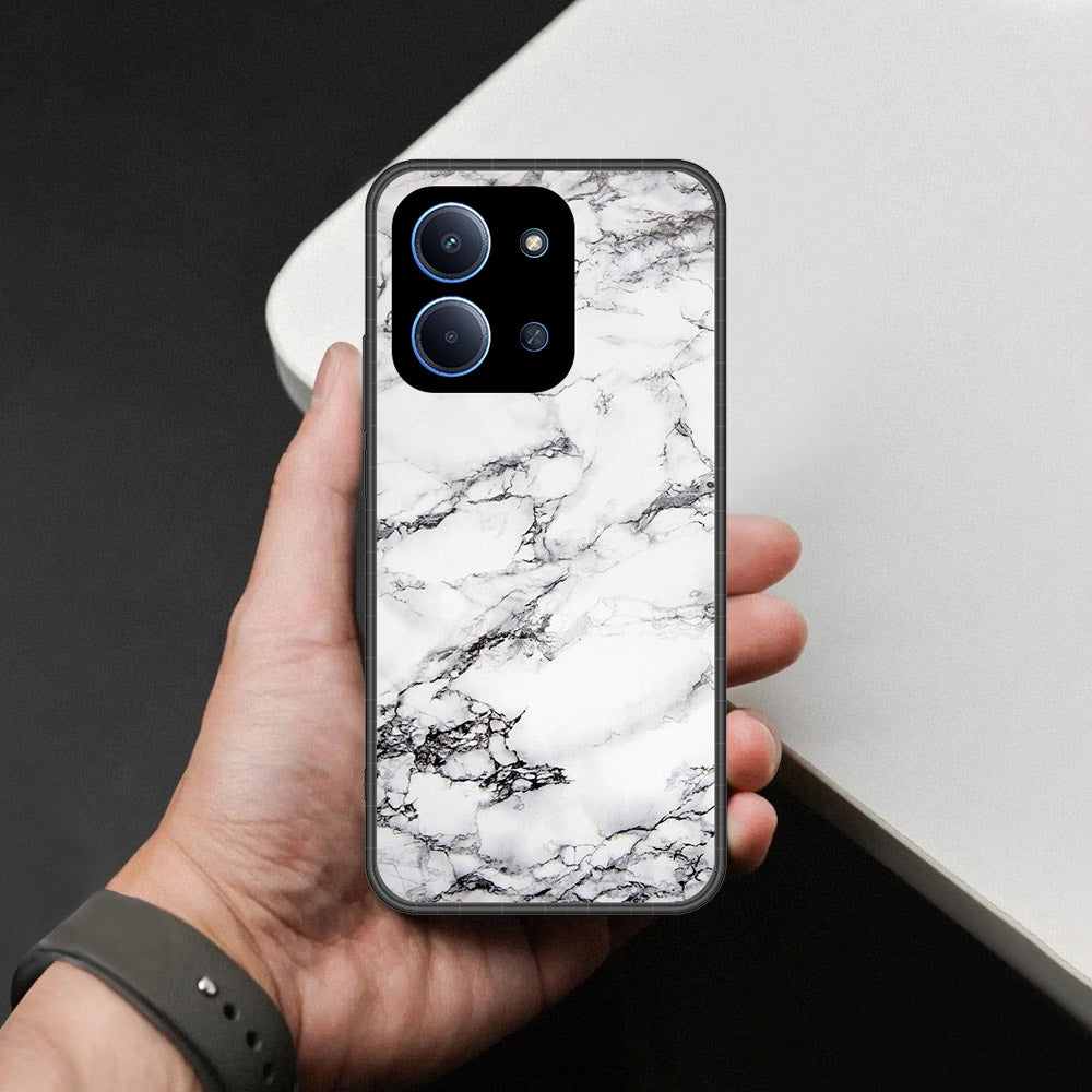 Xiaomi Redmi 15C 5G   Cover - White Marble Series - HQ Premium Shine Durable Shatterproof Case