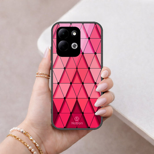 Xiaomi Redmi 17 4G Cover - Floral Series - Design 5 - Pink & White - HQ Premium Shine Durable Shatterproof Case